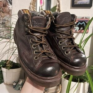 Dr. Martens Dark Brown Leather Ankle Boots